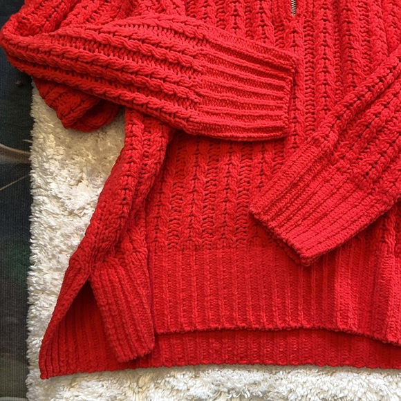 🐬Aerie Cable Car Quarter Zip Sweater - Picture 5 of 9